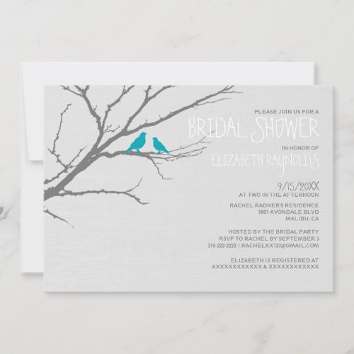 Tree Branch Bridal Shower Invitations