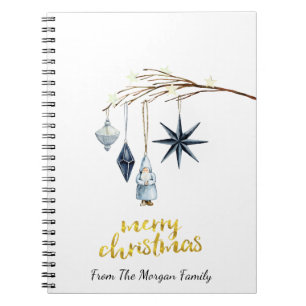 Tree Branch Decoration Christmas Notebook