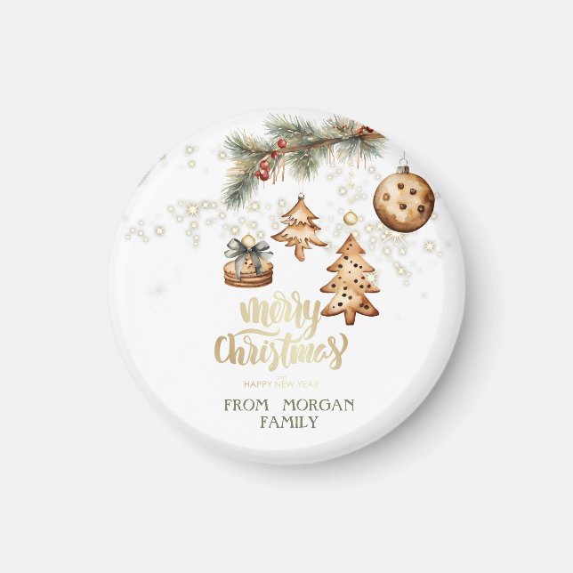 Tree Branch,Ornaments,Stars Magnet (Front)