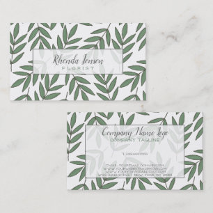 Tree Branch Pattern Business Card