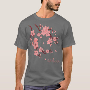 Tree Branch Sakura Cherry Blossoms japanese  T-Shirt
