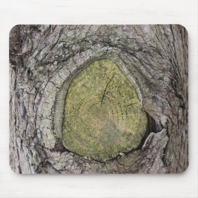 Tree Branch Stub Close Up  Mouse Pad (Front)