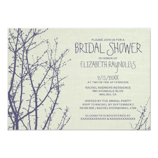 Tree Bridal Shower Invitations 6