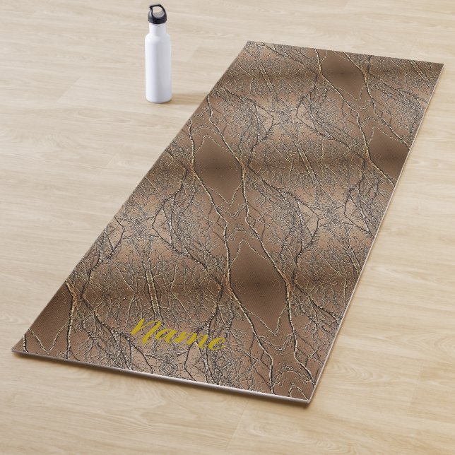 Tree Branches Brown Personalized Yoga Mat (In Situ)