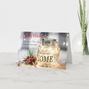 Tree Branches,Holly Berry Candle Company Greeting Holiday Card