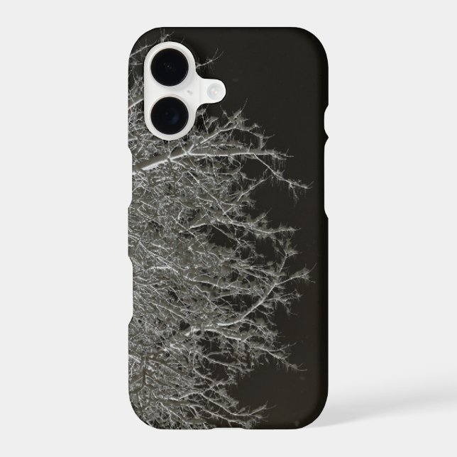 Tree branches Photo Negative Iphone Case (Back)