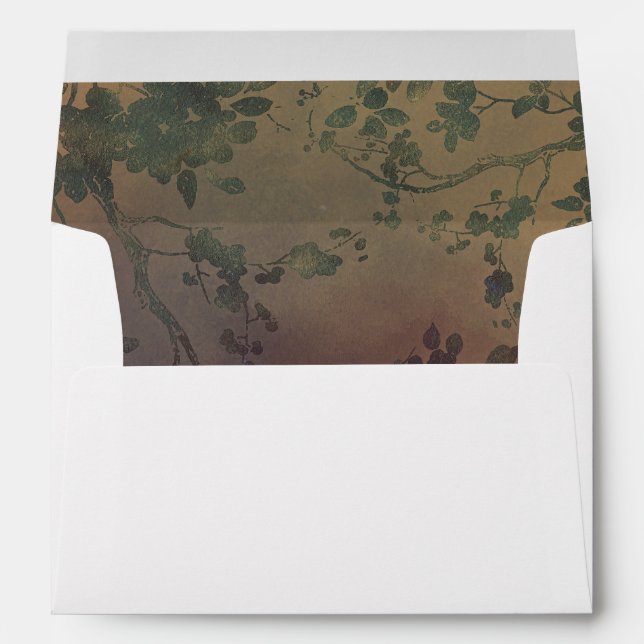 Tree Branches Rustic Shabby Vintage Envelope (Back (Bottom))