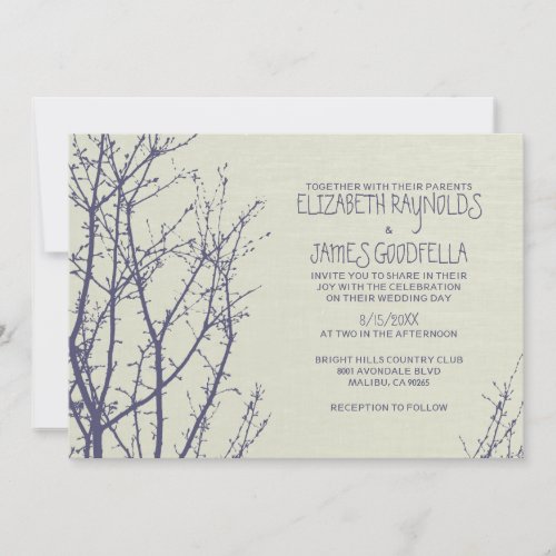 Tree Branches Wedding Invitations