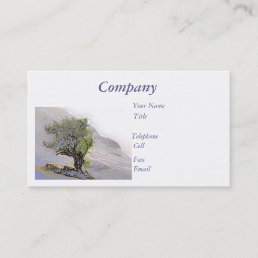 Customizable TREES BUSINESS CARD TEMPLATE