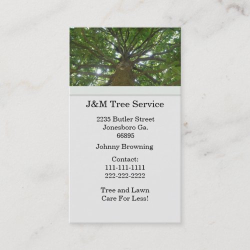 Tree Business Card