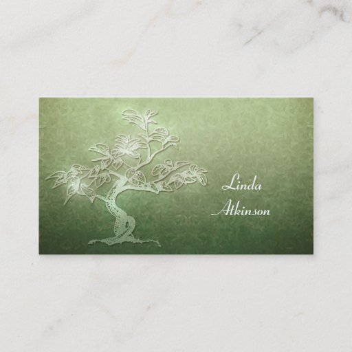Customizable tree business card