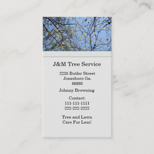 Tree Business Card