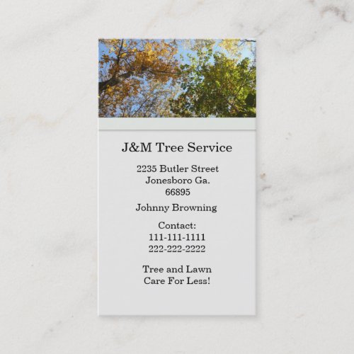Tree Business Card