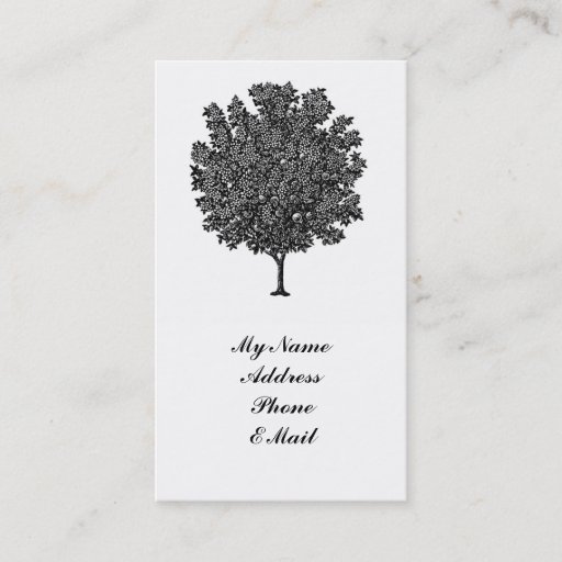 Customizable Tree Business Card Template