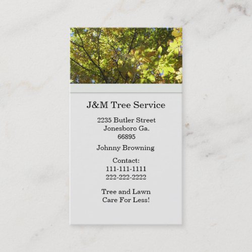 Tree Business Card