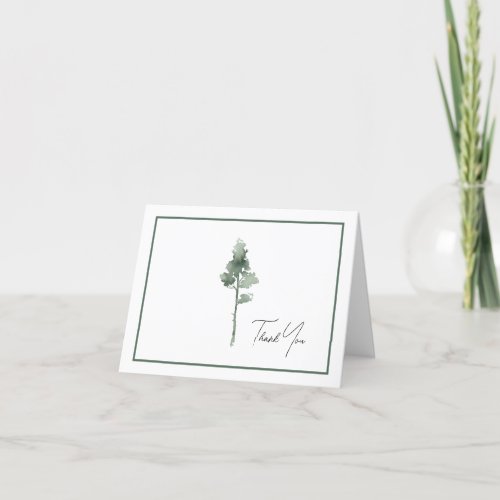 Tree Business Customer Donor Thank You Card