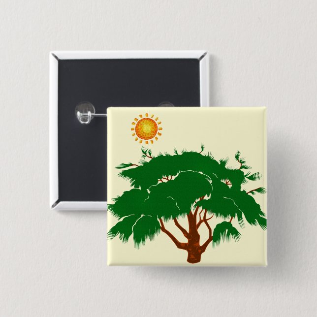 Tree Button (Front & Back)