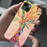Tree Case-Mate iPhone Case<br><div class="desc">This unique phone case features a mosaic tree in rainbow colors on a beige and coral background.
Because we create our own artwork you won't find this exact image from other designers.
Original Mosaic © Michele Davies</div>
