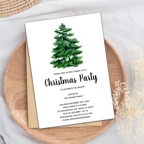 Tree Christmas Invitations