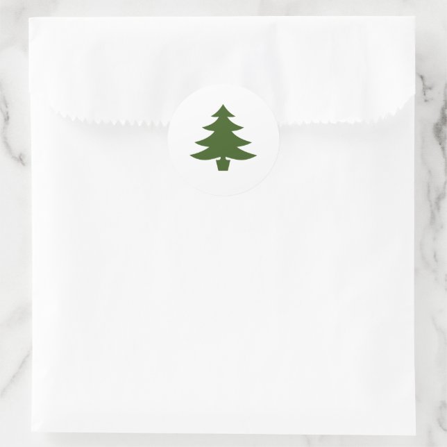 Tree Classic Round Sticker (Bag)
