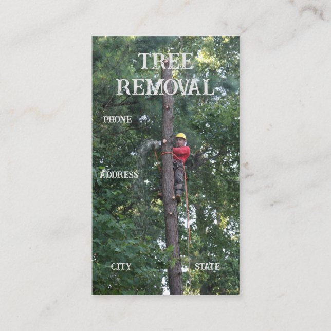 Tree Clearing Services Business Card (Front)