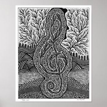 Tree Clef Poster by elihelman at Zazzle