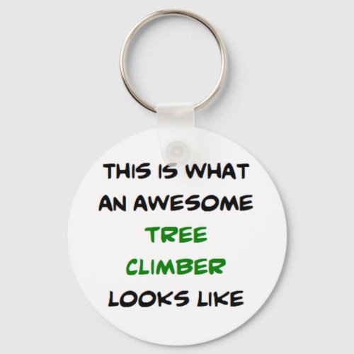 tree climber awesome keychain