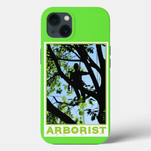 Tree Climber Silhouette: Arborist iPhone 13 Case
