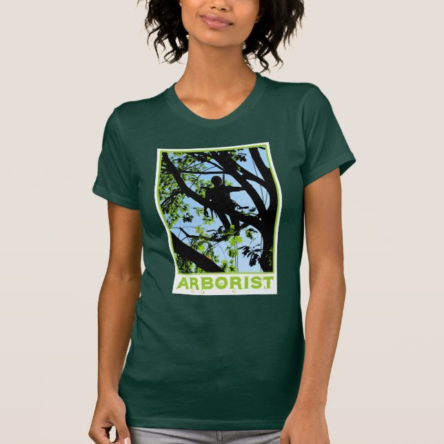 Tree Climber Silhouette: Arborist T-Shirt (Front)
