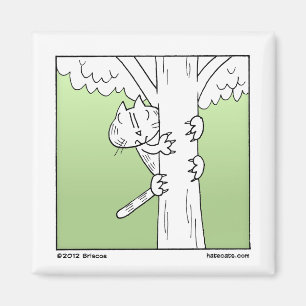 Tree Climbing Cat Magnet