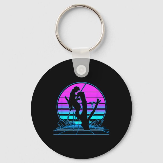 Tree Climbing Pastel Goth Vaporwave  Keychain (Front)