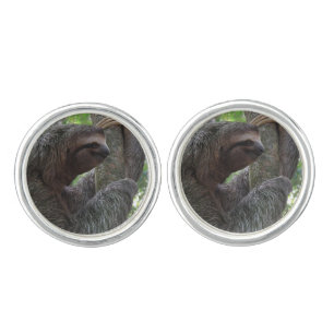 Tree Climbing Sloth Cufflinks