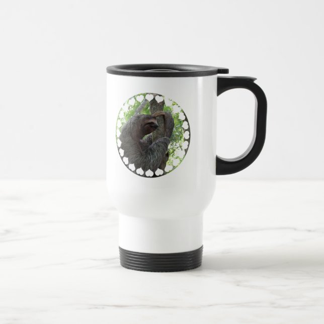 Tree Climbing Sloth Travel Mug (Right)
