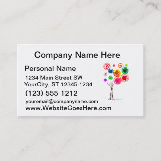 Tree colored swirls spiral eco graphic.png business card