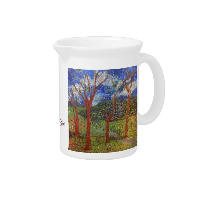 Tree colorful beverage pitcher (Right)