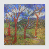 Tree colorful magnetic card (Front)