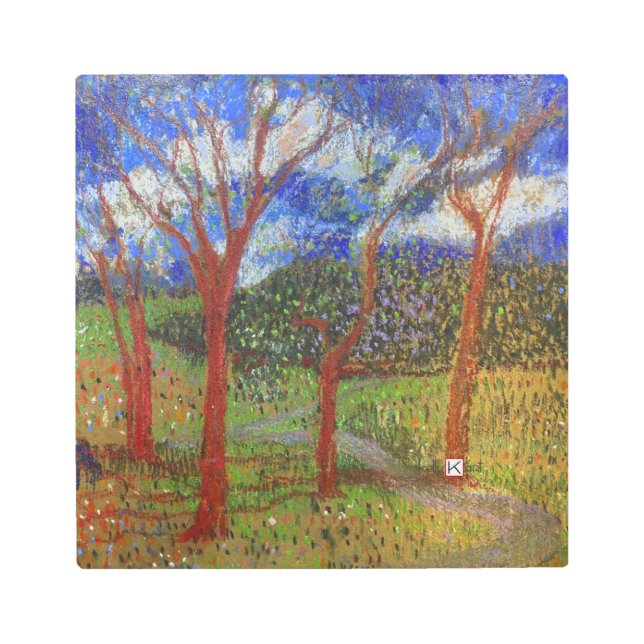 Tree colorful metal print (Front)