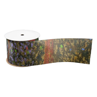 Tree colorful satin ribbon