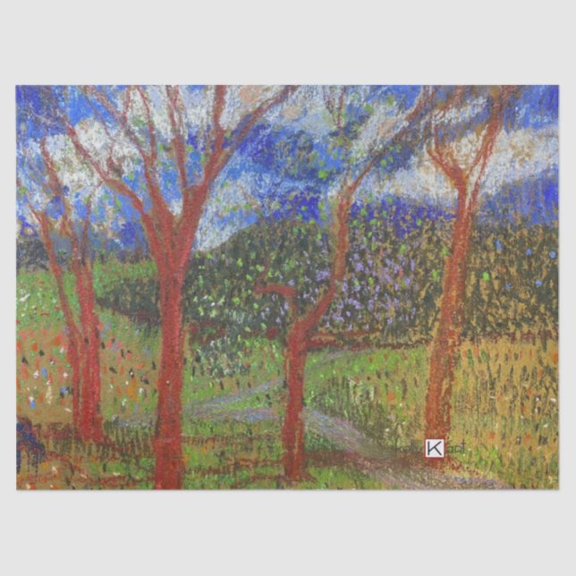 Tree colorful tissue paper (Front)