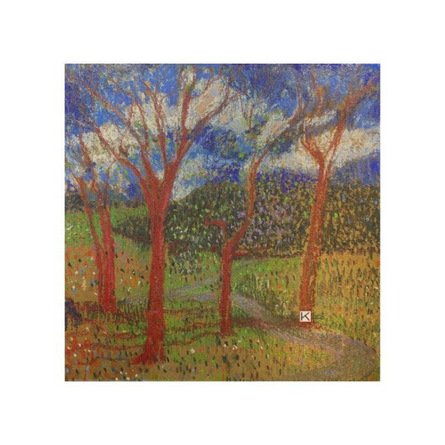 Tree colorful wood print (Front)