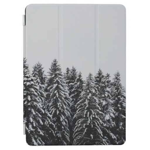 TREE COVERED SNOW UNDER CLOUDY SKY iPad AIR COVER