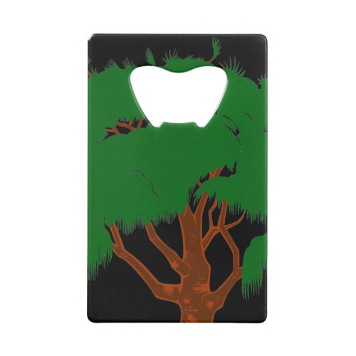 Tree Credit Card Bottle Opener