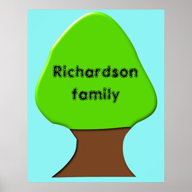 Tree Customizable family tree poster (Front)