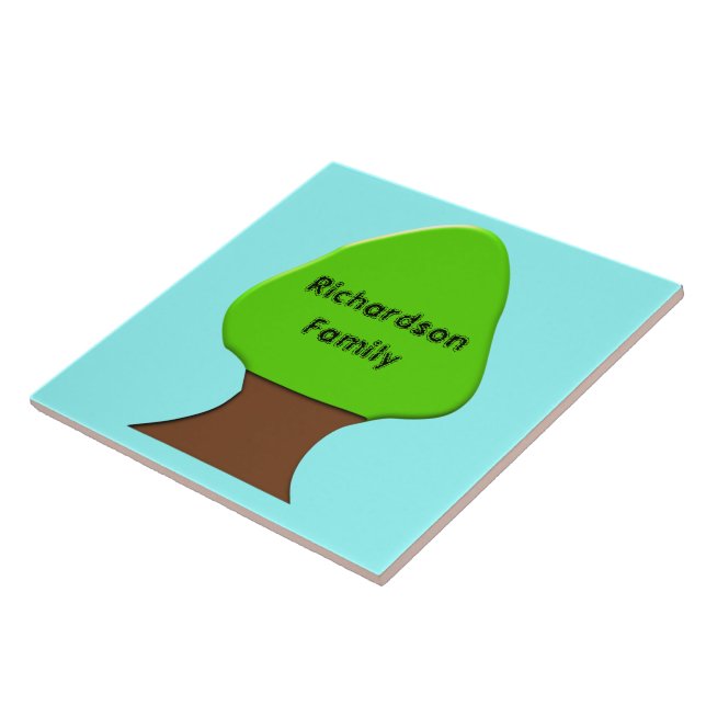Tree Customizable Genealogy Tile (Side)