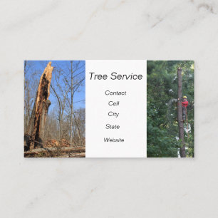 Tree Cutting Service Business Card