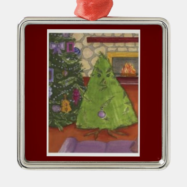 Tree Decorating A Christmas Tree Ornament (Front)
