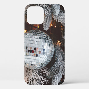 Tree decorations background with christmas light  iPhone 12 case