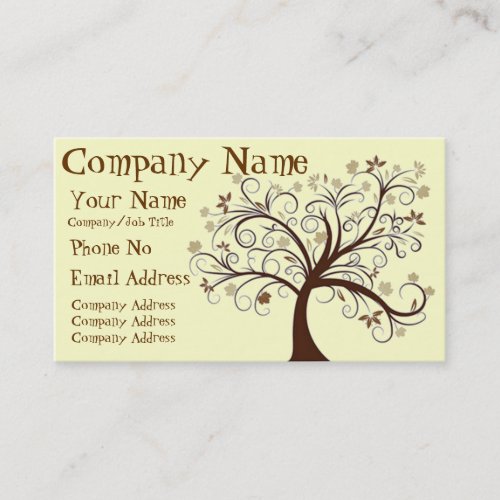Tree Design Business Card