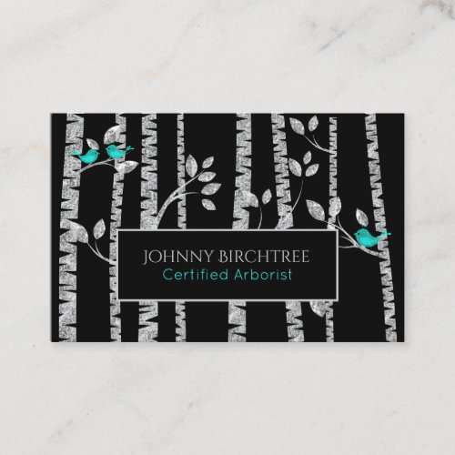  Tree Doctor Birch Trees Blue Birds Arborist Business Card