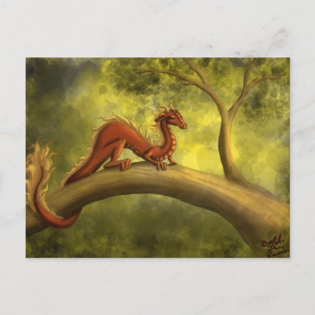 Tree Dragon Postcard (Front)